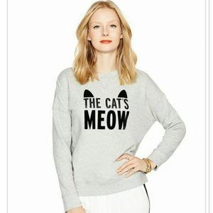 Kate Spade The Cat's Meow Pullover Sweatshirt Size XS